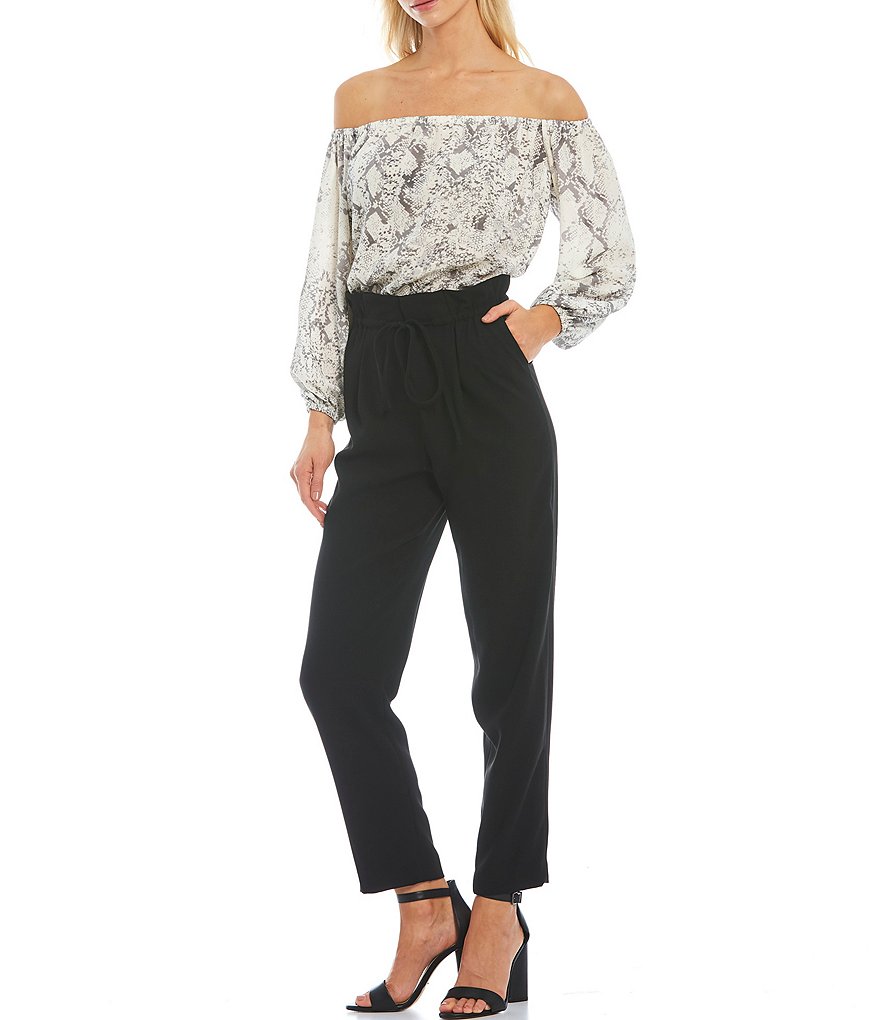 Gianni Bini Full Length High Rise Waist Tie Detail Pants