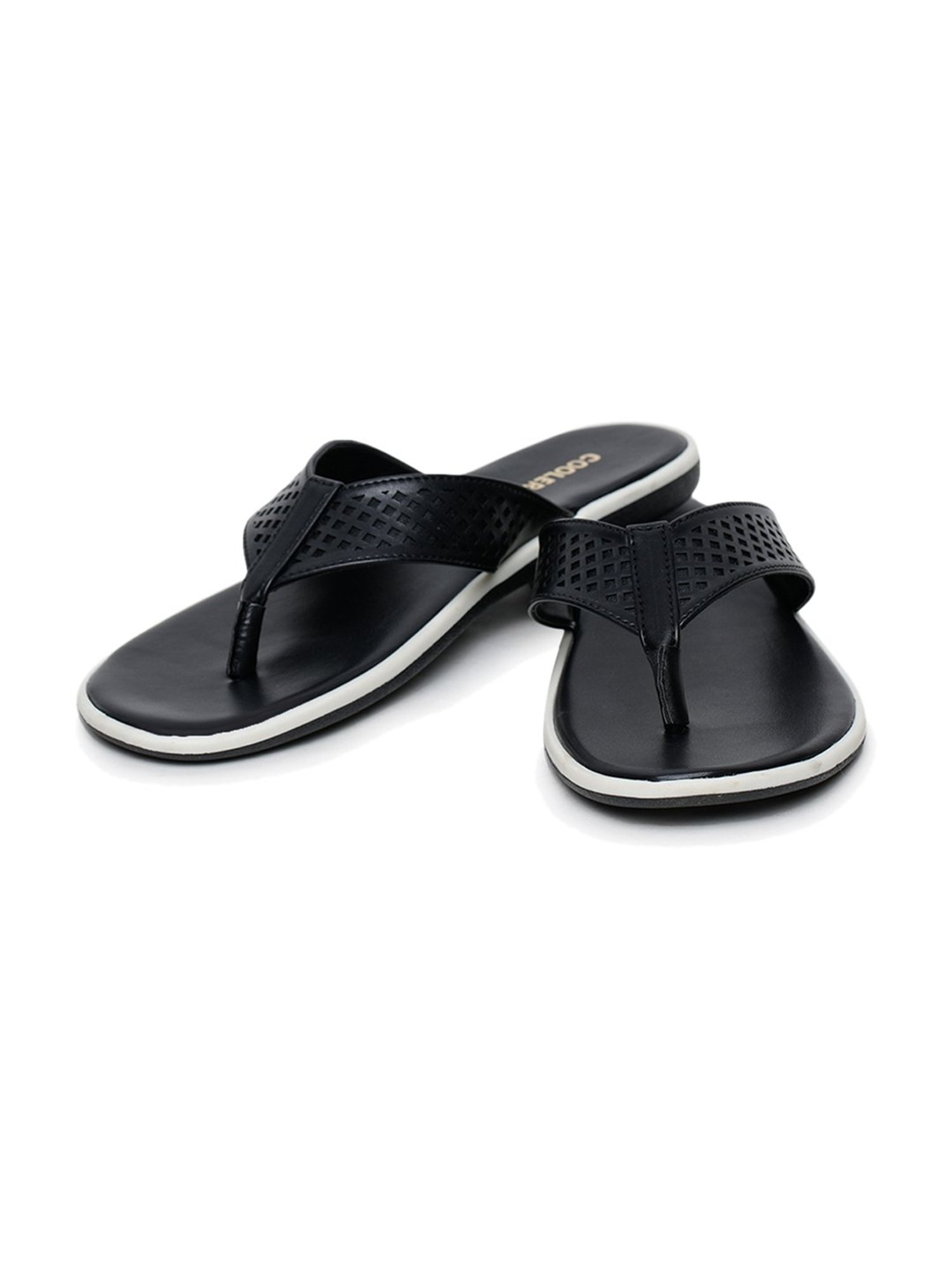 Coolers by Liberty Men's Black & White Flip Flops