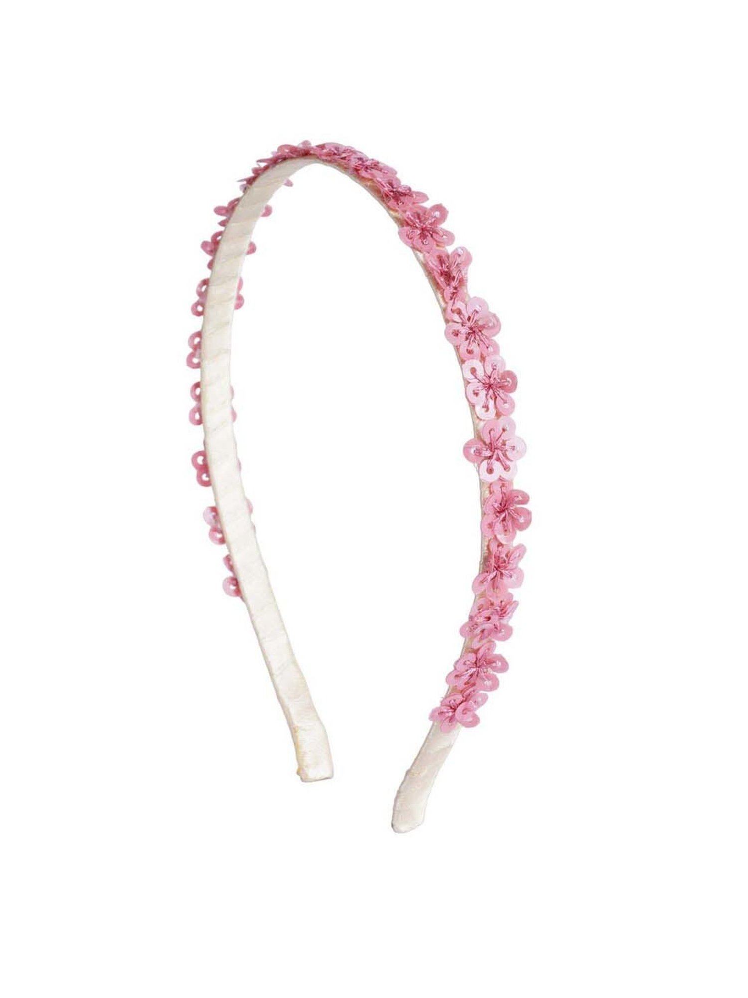 Choko Pink Embroidered Hair Band