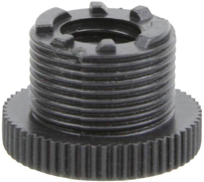 Foto&Tech 5/8-Inch Male to 3/8-Inch Female Mic Screw Thread Adapter Black Plastic Microphone Screw Thread Adapter for Mic Microphone Stand Accessories