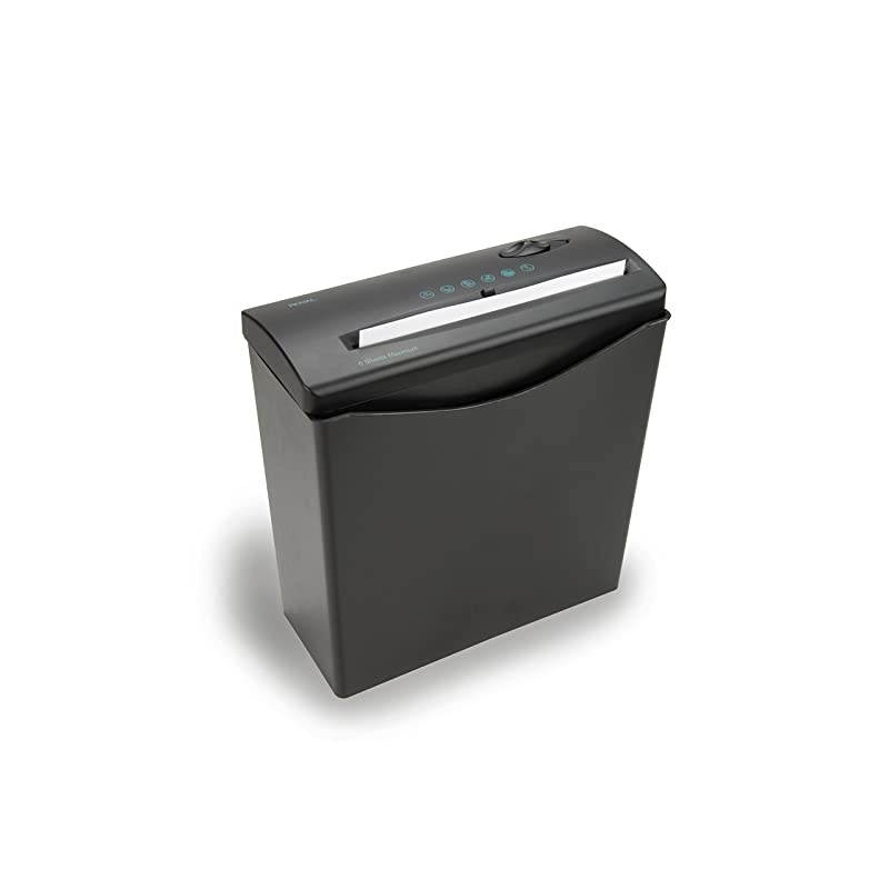 JS55BASKET 5-Sheet Strip Cut Shredder with Plastic Basket