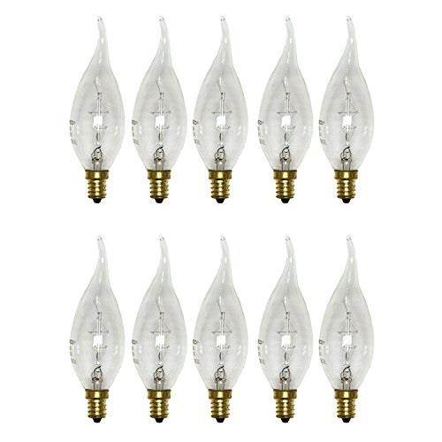 satco s2418 25w handwound deco tungsten filament vintage light bulb, 10pack