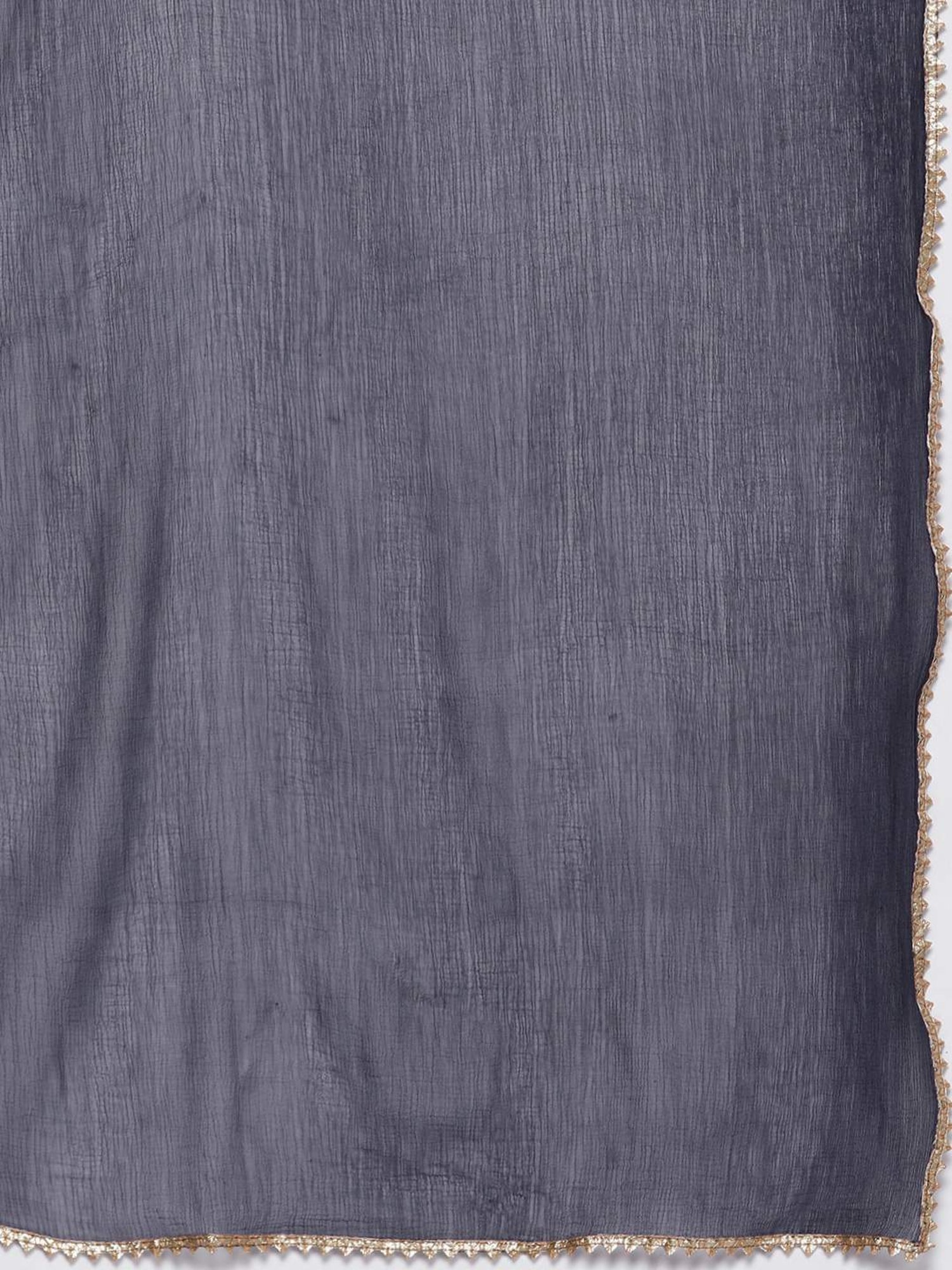 Varanga Blue Cotton Printed Kurta Pant Set With Dupatta