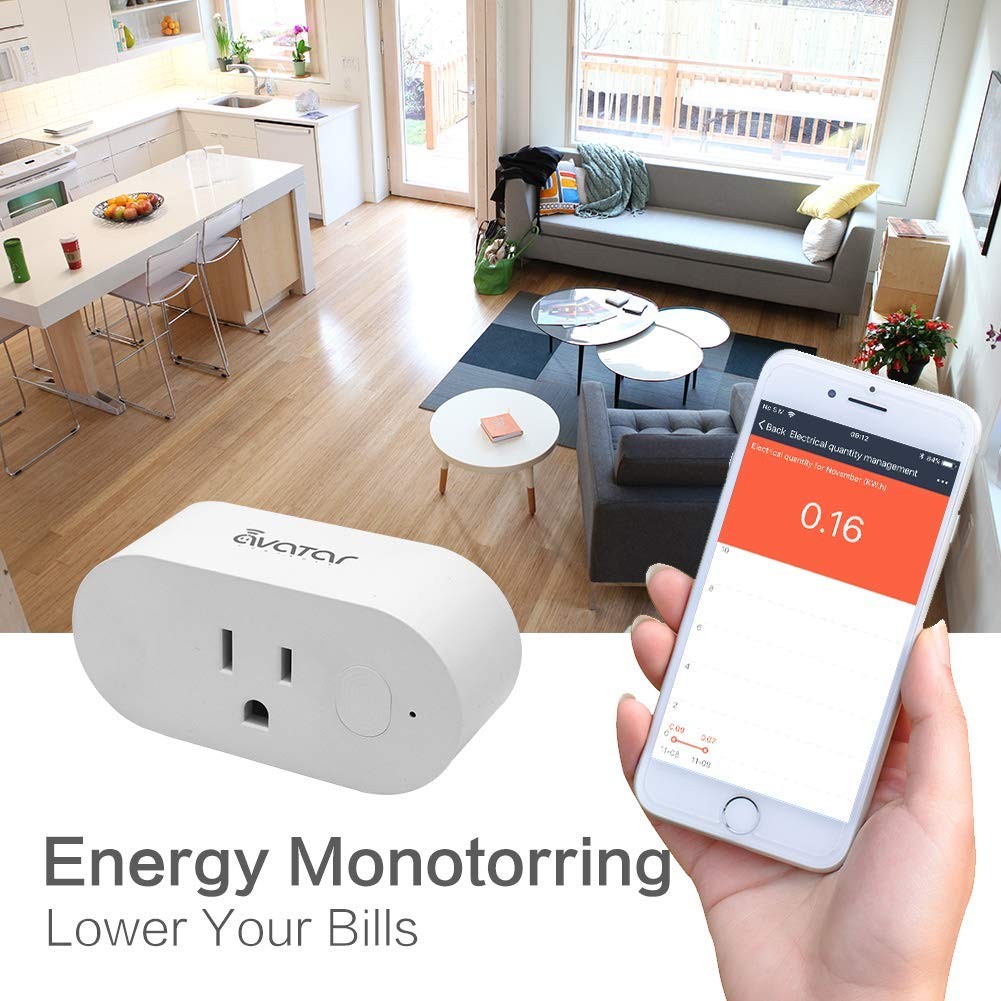 Smart Light Bulbs, Alexa Light Bulb, Smart Bulbs that Work with Alexa & Google Assistant, WiFi Light Bulbs A19 Daylight (5000K) No Hub Required, 800LM 60W Equivalent High CRI>90, 2 Pack