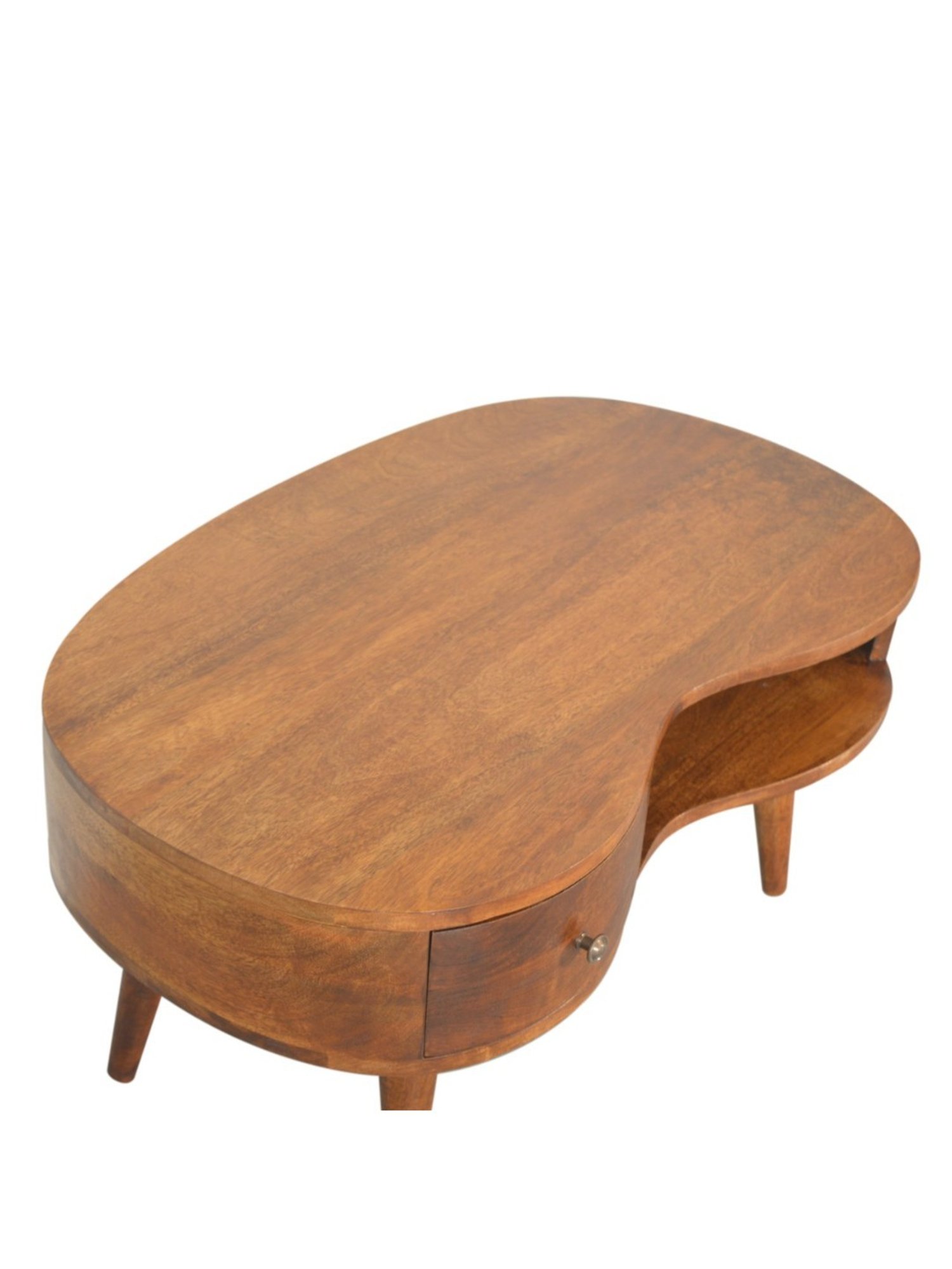 Artisan Furniture Chestnut Wave Brown Wood Coffee Table