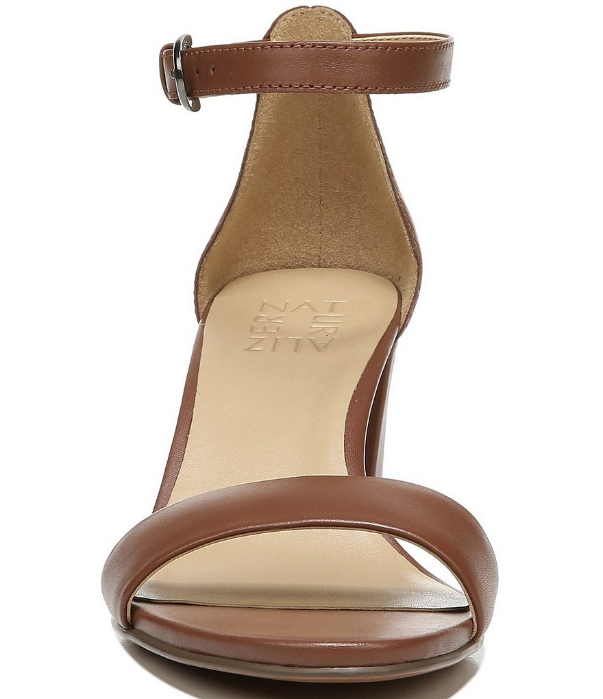 Naturalizer Vera True Colors Leather Ankle Strap Block Heel Dress Sandals