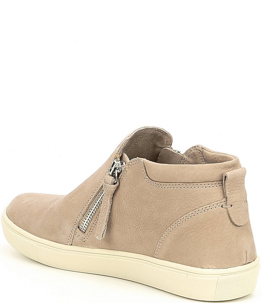 GB Ground-Break Double Zip Leather Sneakers