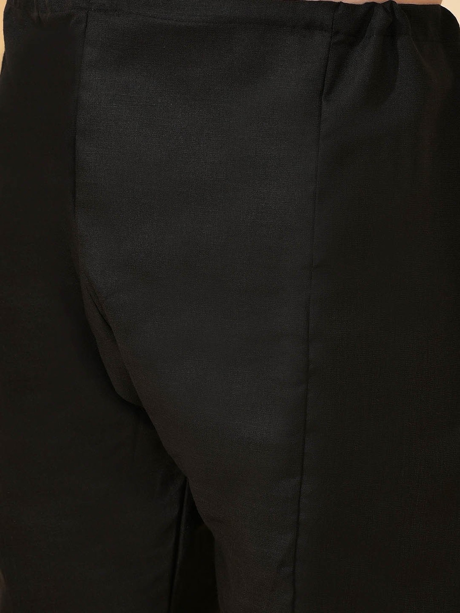 Hangup Black Regular Fit Pathani Kurta & Pyjamas With Nehru Jacket