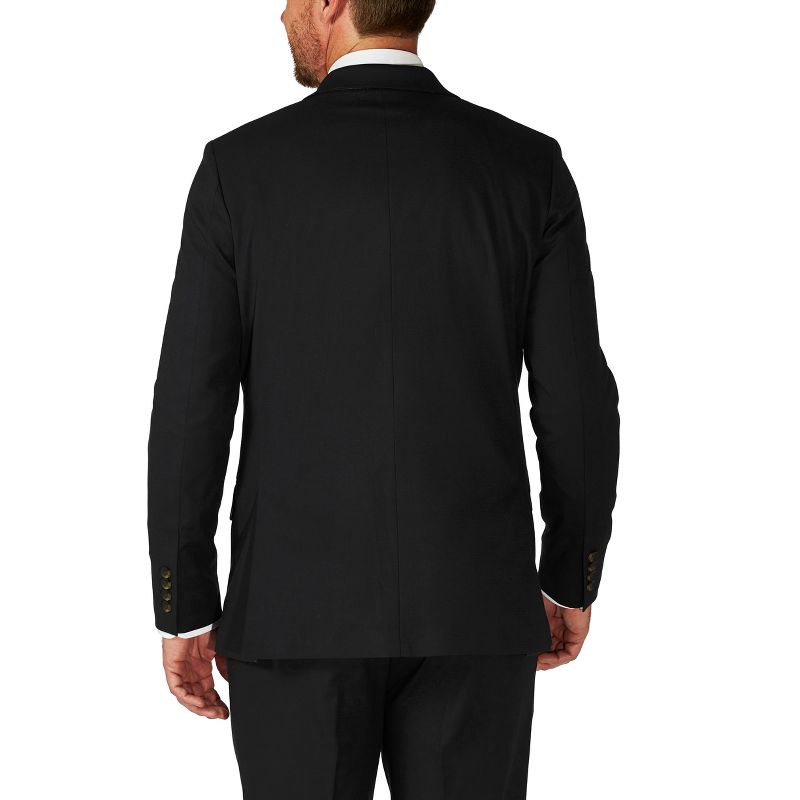 Haggar H26 Men's Big & Tall Tailored Fit Premium Stretch Suit Jacket - Black 48R