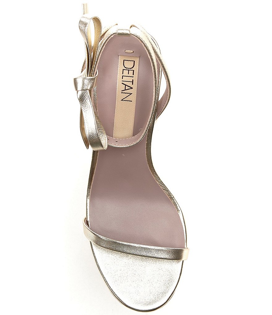 Deltan Miranda Ankle Bow Detail Dress Sandals