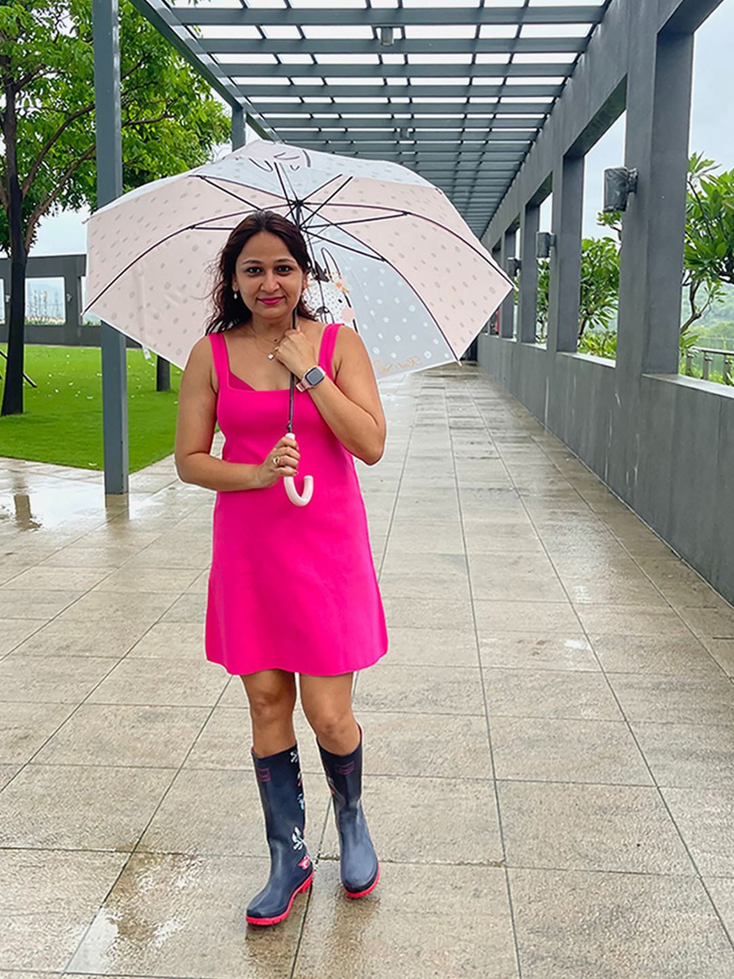 Little Surprise Box LLP Pink Polyester Kids Umbrella