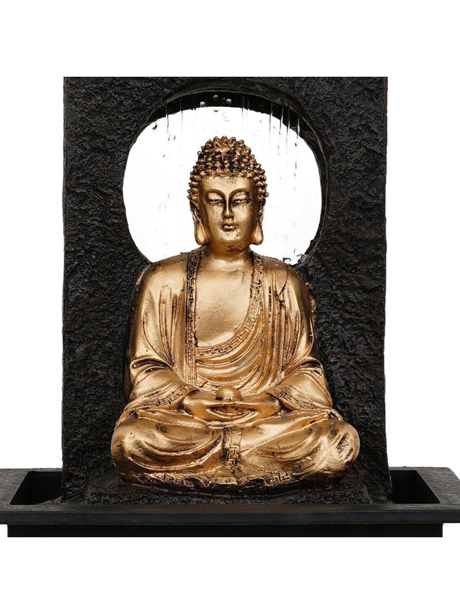 Tayhaa Brown Resin Fiery Tiger Head Showpiece