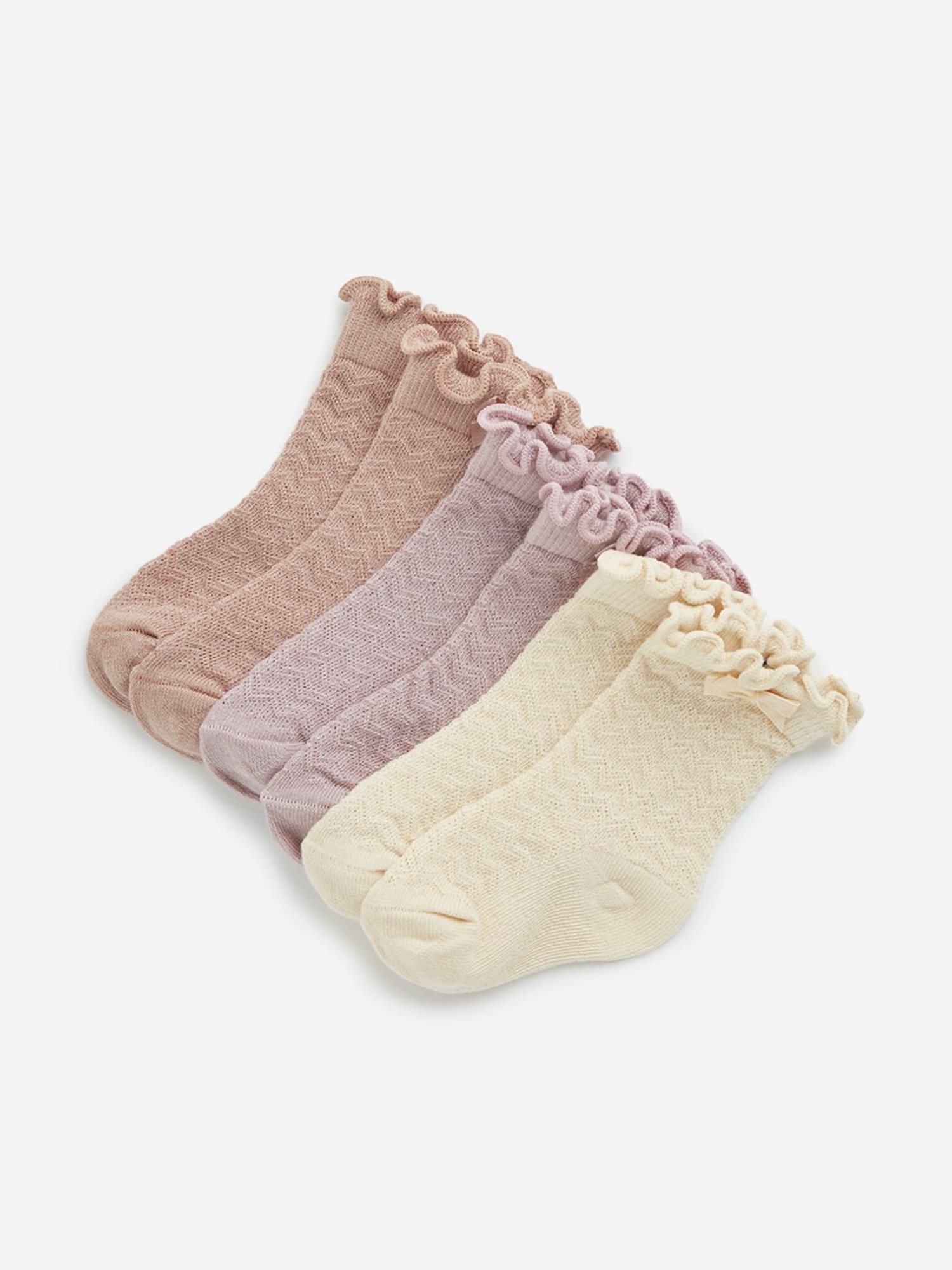 HOP Baby by Westside Multicolour Chevron Knitted Socks - Pack of 3