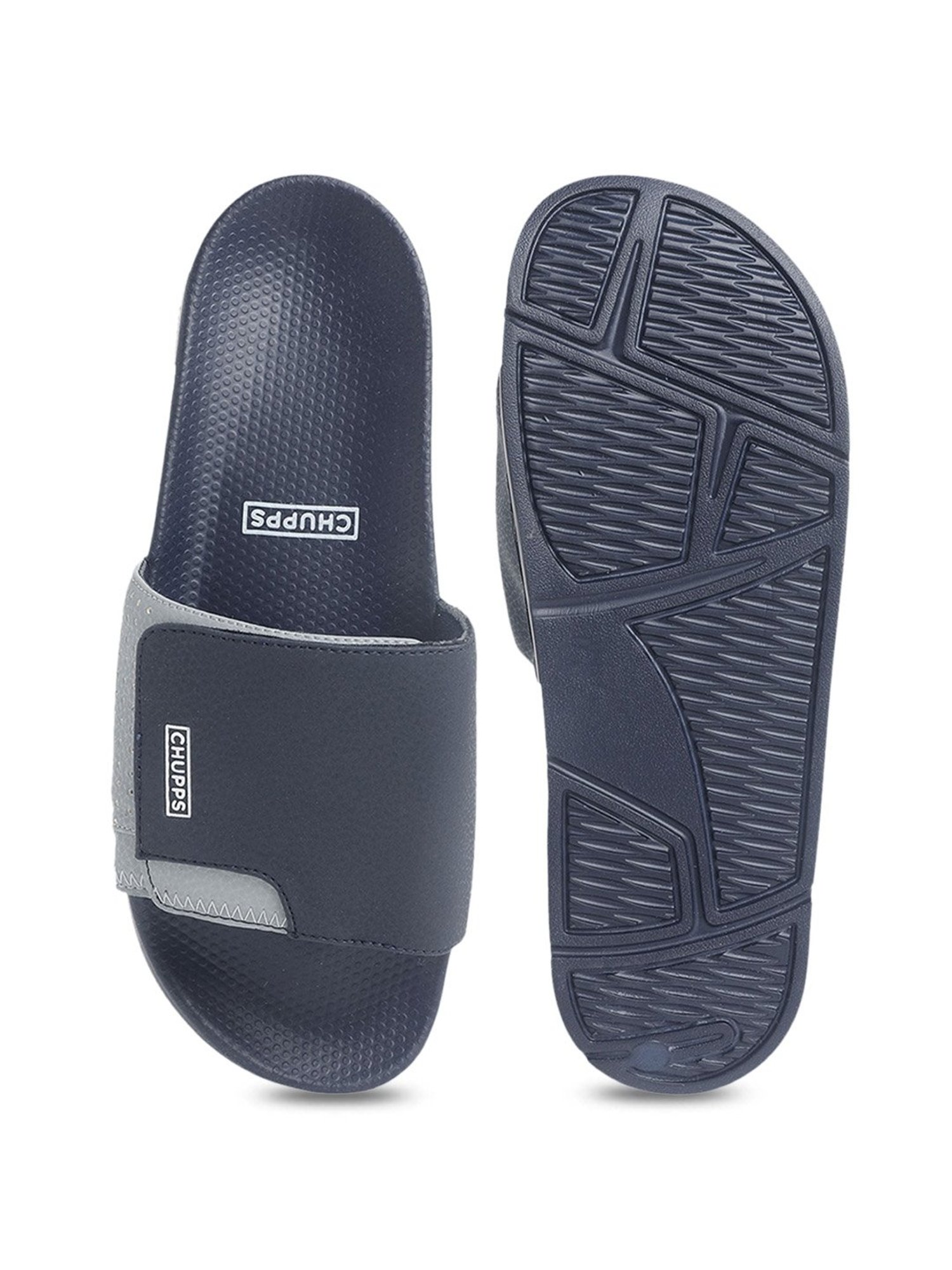 Chupps Men's Navy Slides