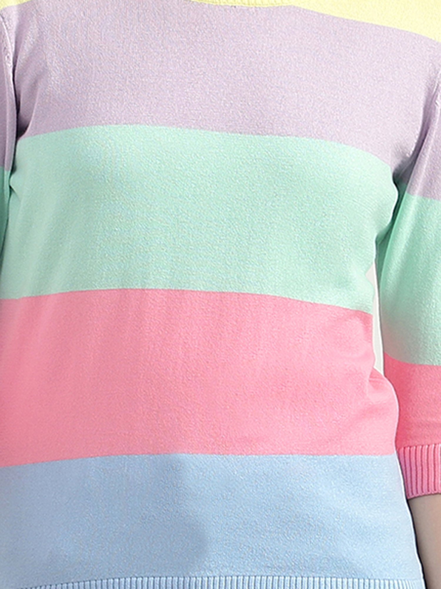 United Colors of Benetton Multicolor Cotton Striped Top