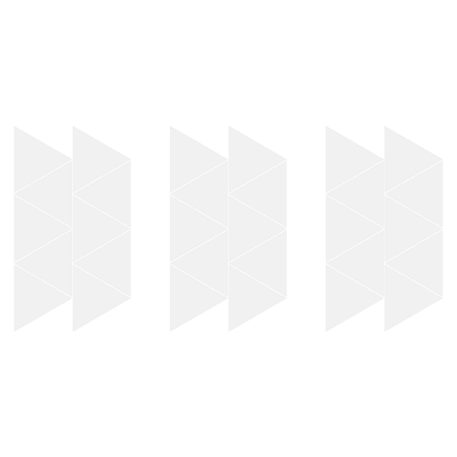 LiteMark 2 Inch Black Removable Triangle Decals - Pack of 84