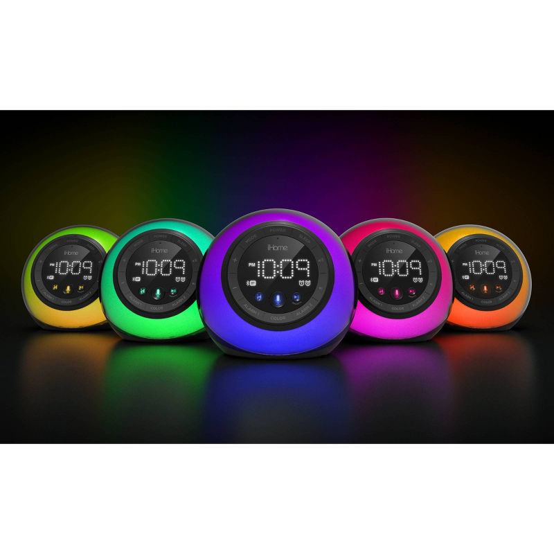 iHome IBT29 Bluetooth Alarm Clock - Black/Blue