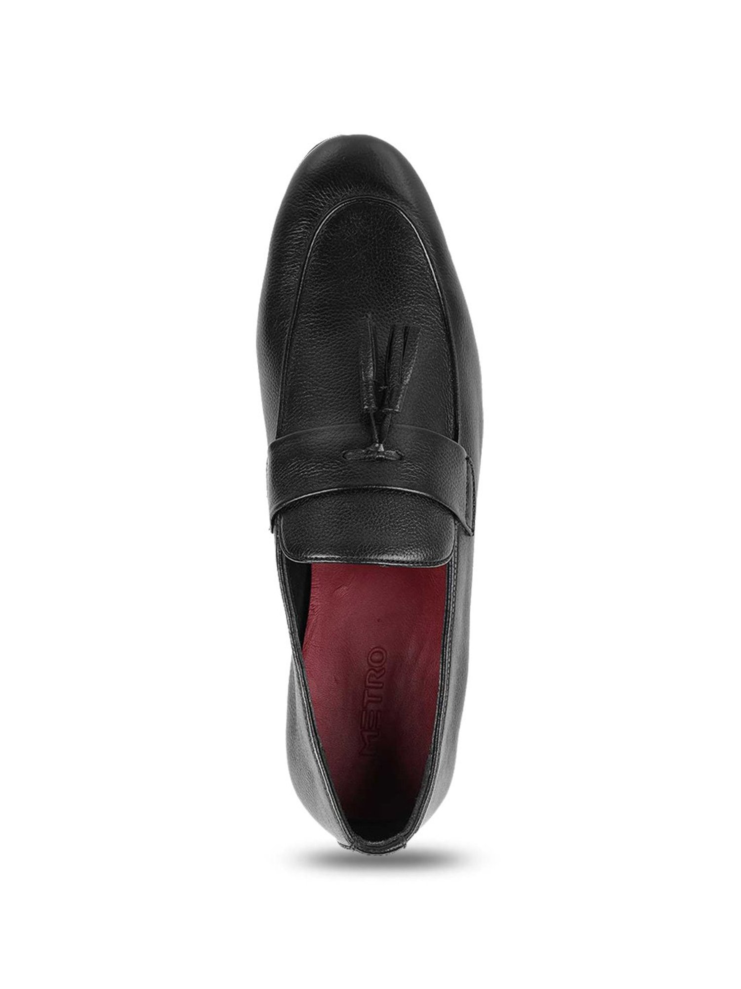 Metro Men's Black Formal Mocassins