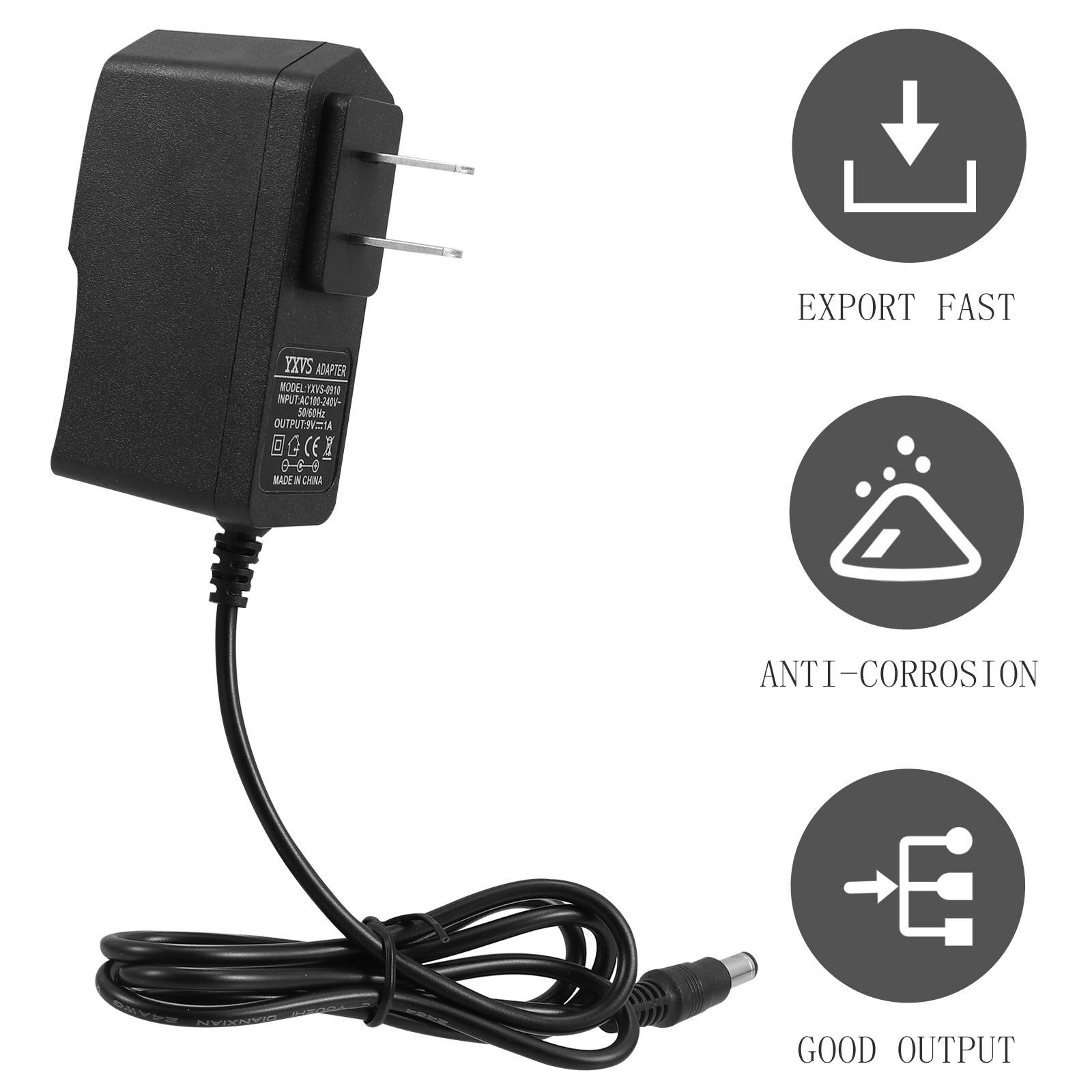 1 Pc Guitar Charger Compatible for Boss/Digitech/Behringer (Black, US Plug)