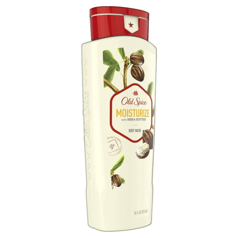 Old Spice Body Wash for Men Moisturize with Shea Butter Body Wash Scent Inspired by Nature - 16 fl oz