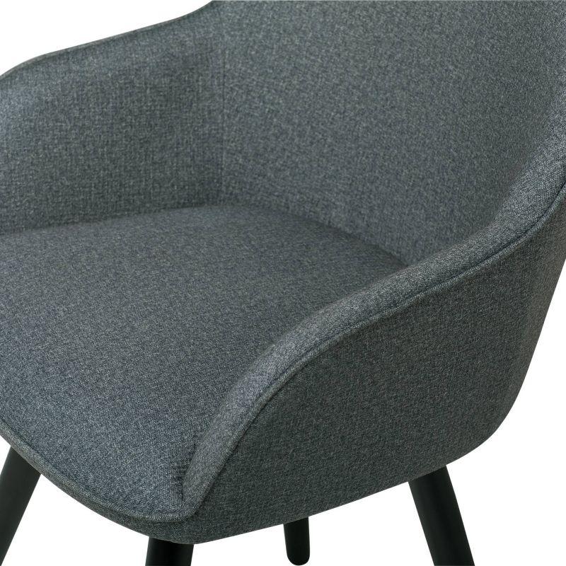 Dome Swivel Armchair Charcoal Heather - Studio Designs Home