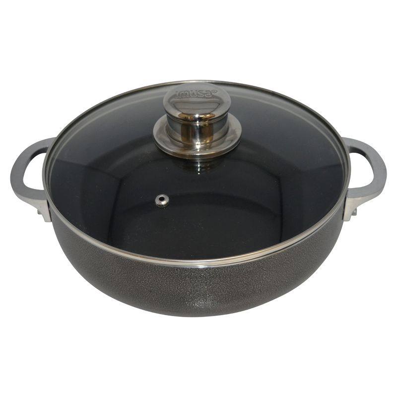 IMUSA 3.2qt Nonstick Aluminum Caldero with Glass Lid