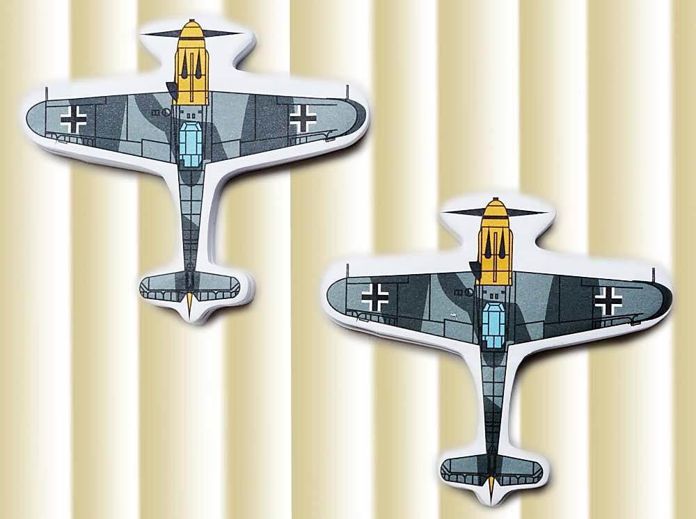 Messerschmitt Bf 109 Plane 2 Pack Page Flags Sticky Note 100 Sheets Airplane Model