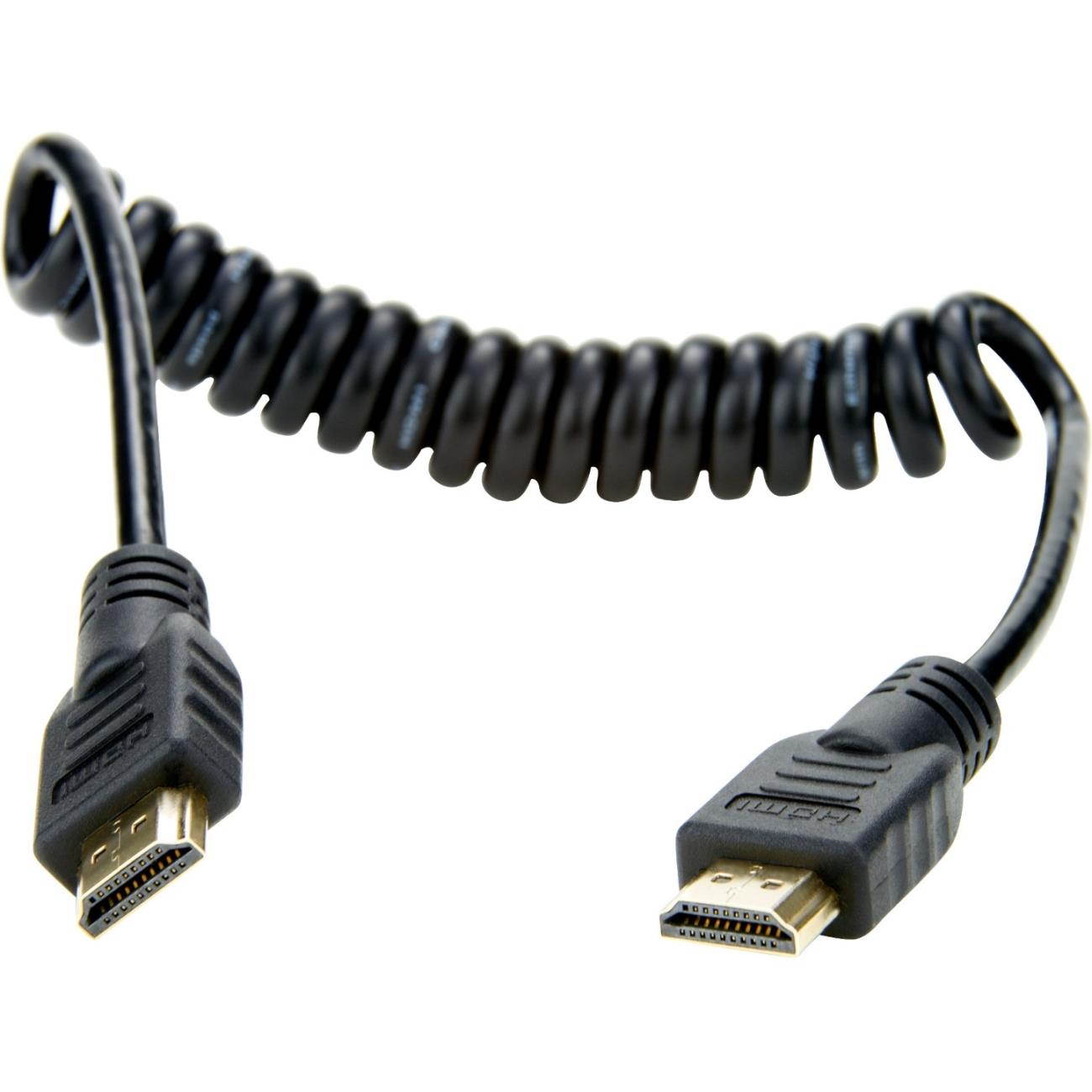 Atomos 11.81"/30cm Coiled Full Size HDMI to Full Sized HDMI Cable #ATOMCAB010