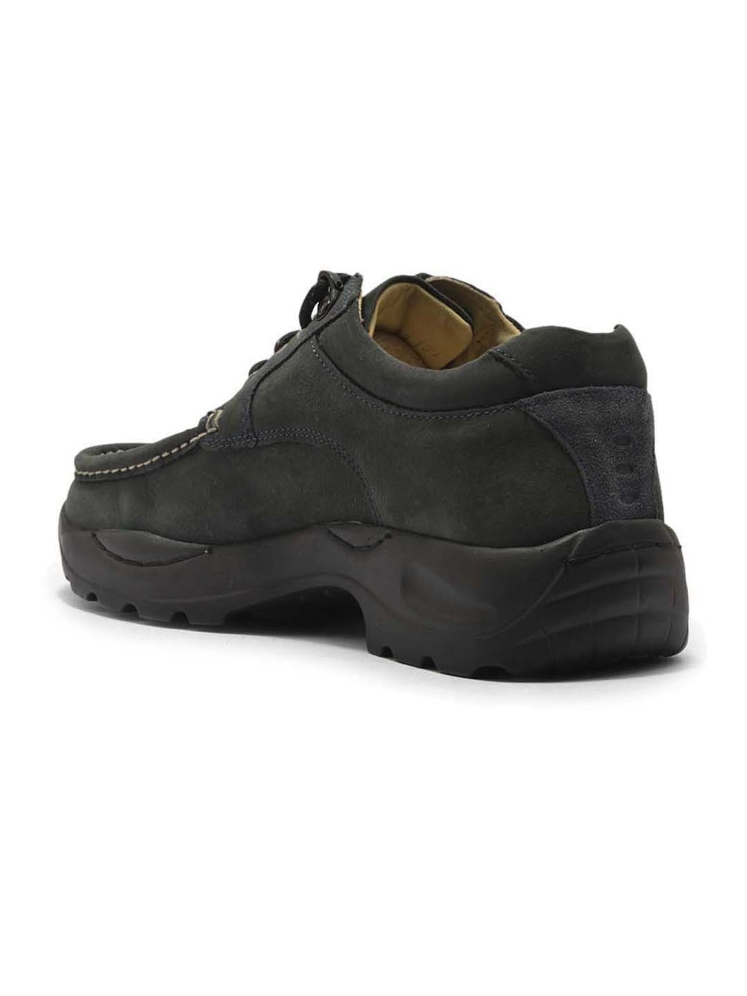 Woodland Men's Charcoal Grey Derby Shoes