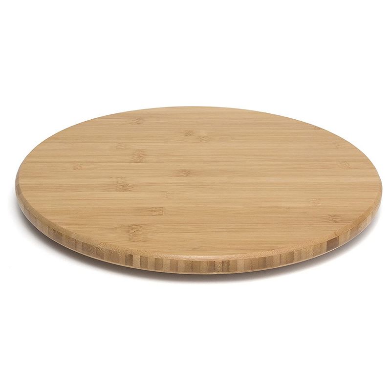 Lipper International Inc. 8361 Bamboo Wooden Swivel Decorative Organizer Turntable, Brown