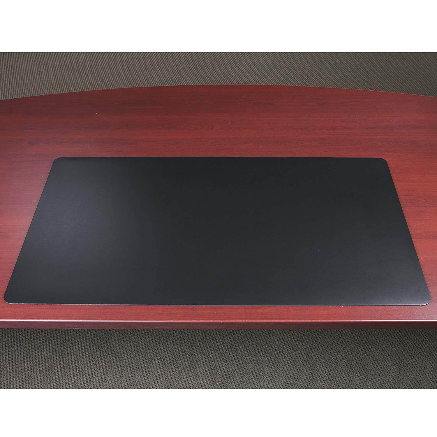 Artistic 20" x 36" Rhinolin II Ultra-Smooth Writing Pad Desk Mat with Exclusive Microban Antimicrobial Protection, Black