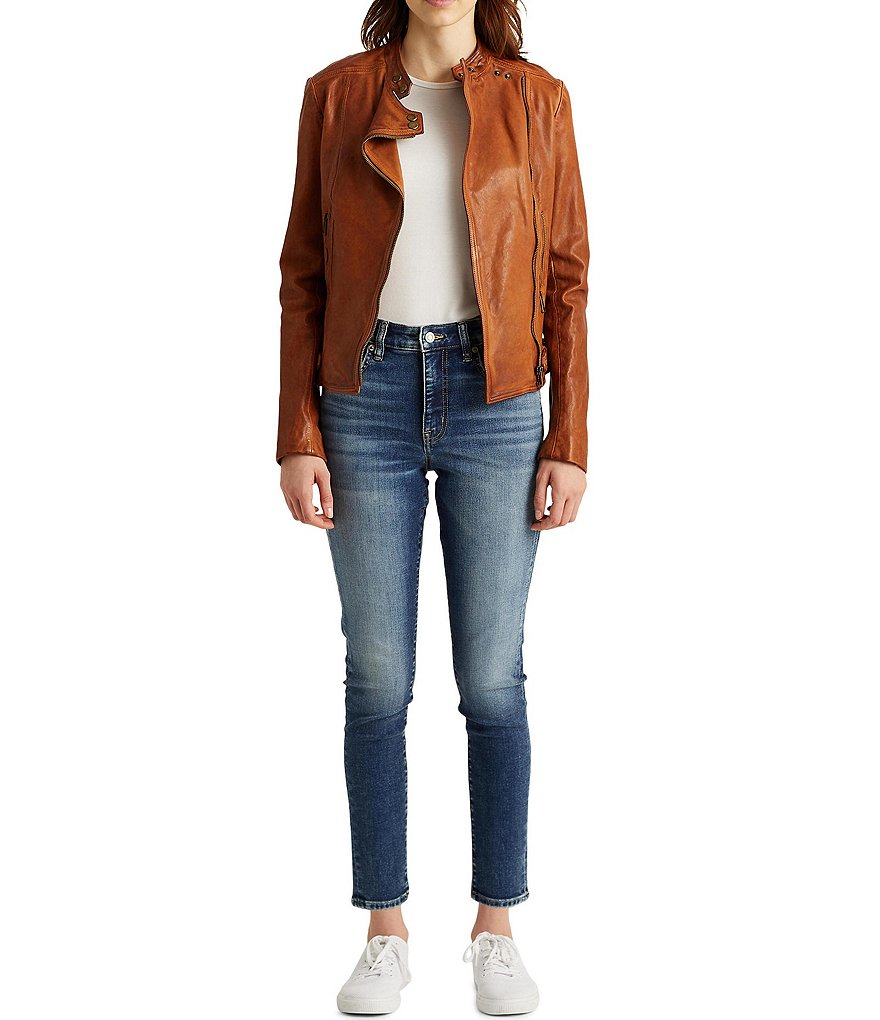 Lauren Ralph Lauren Petite Size High-Rise Skinny Ankle Jeans