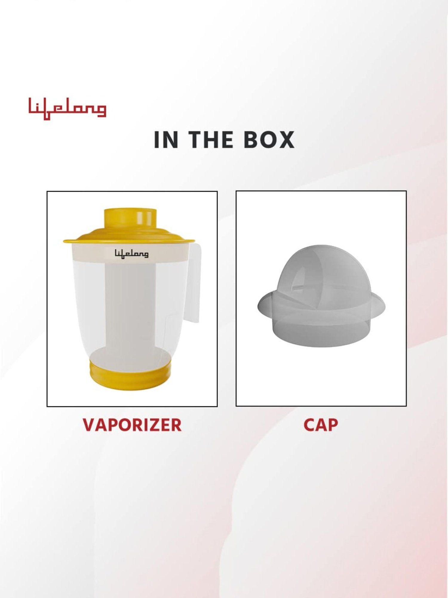 Lifelong LLS36 Steamer and Vaporizer Machine for Cold and Cough, Facial Steamer (Yellow)