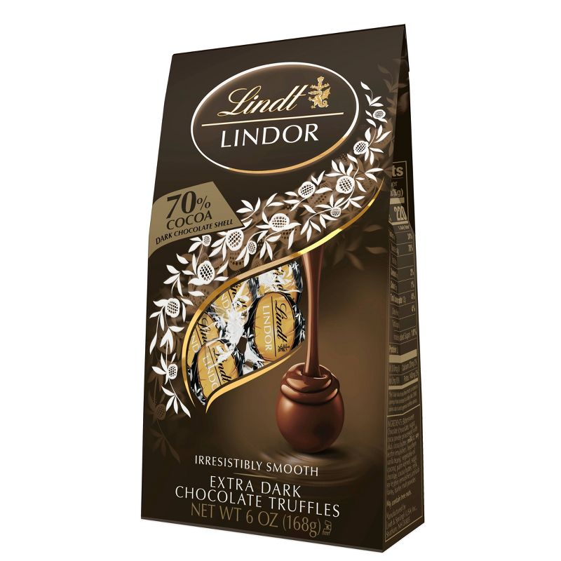 Lindt 70% Cocoa Extra Dark Chocolate Truffles - 6oz