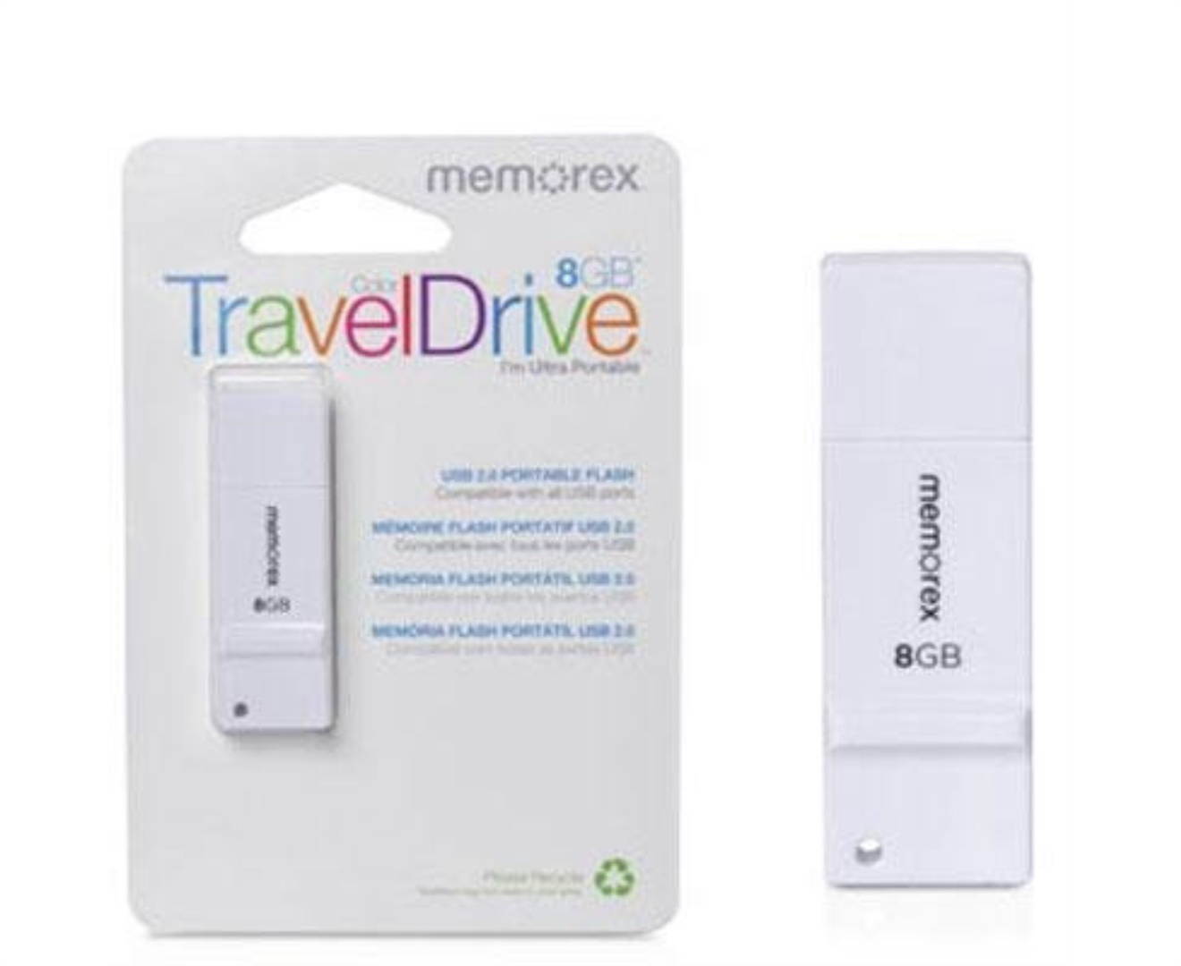 8gb color traveldrive white