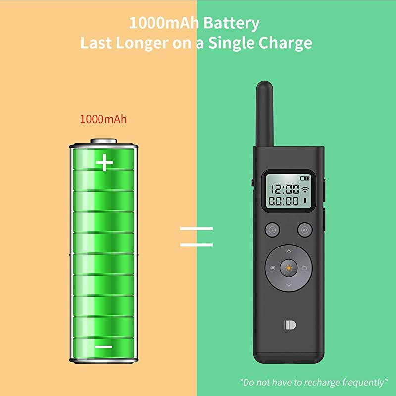 Presentation Remote Big Size 7quot Professional Wireless Presenter Clicker with Green Light amp LCD Display1000ft Long RangeRechargeableHyperlink for Conference Lecture Training Speech