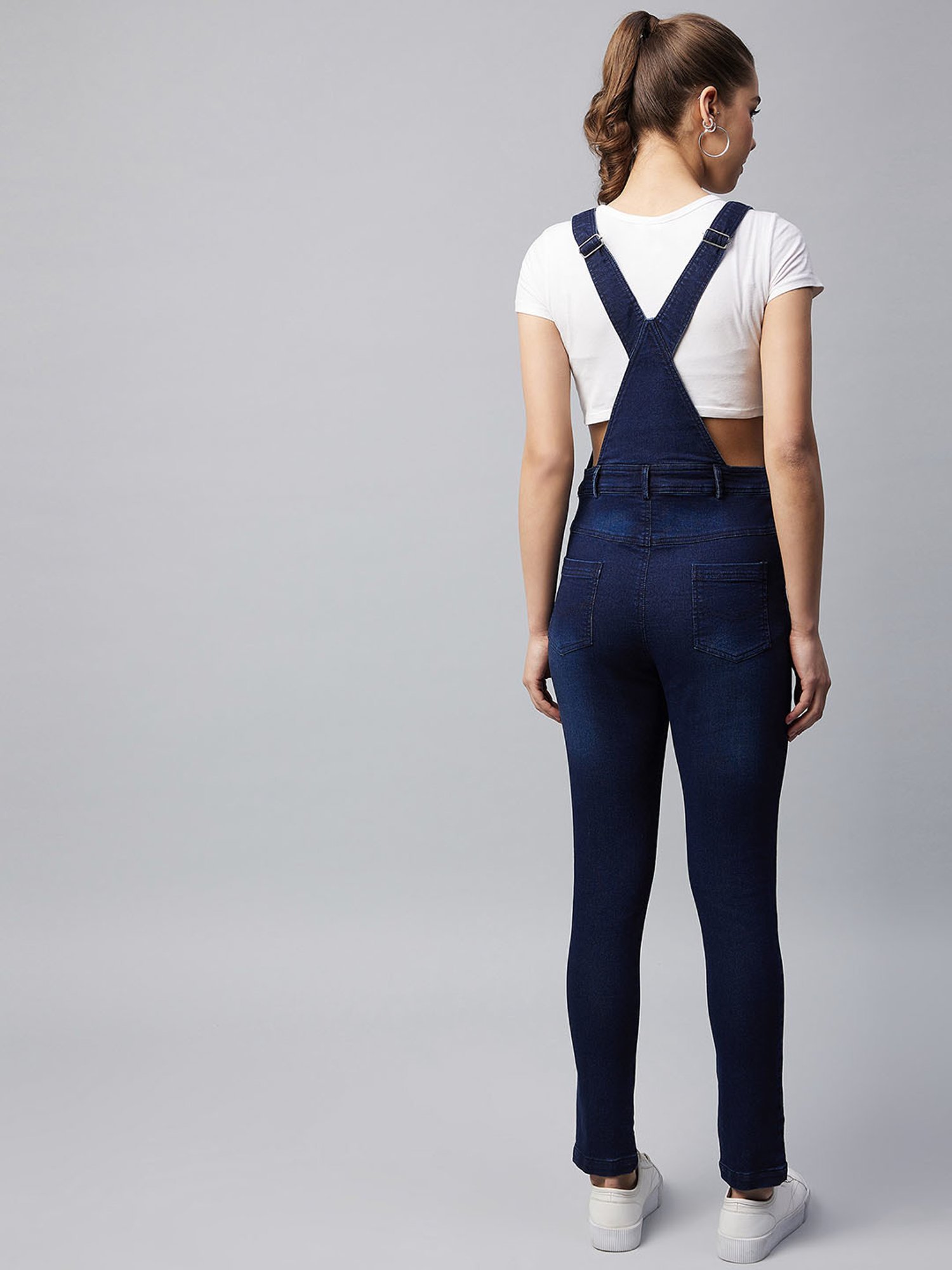 StyleStone Navy Maxi Dungaree