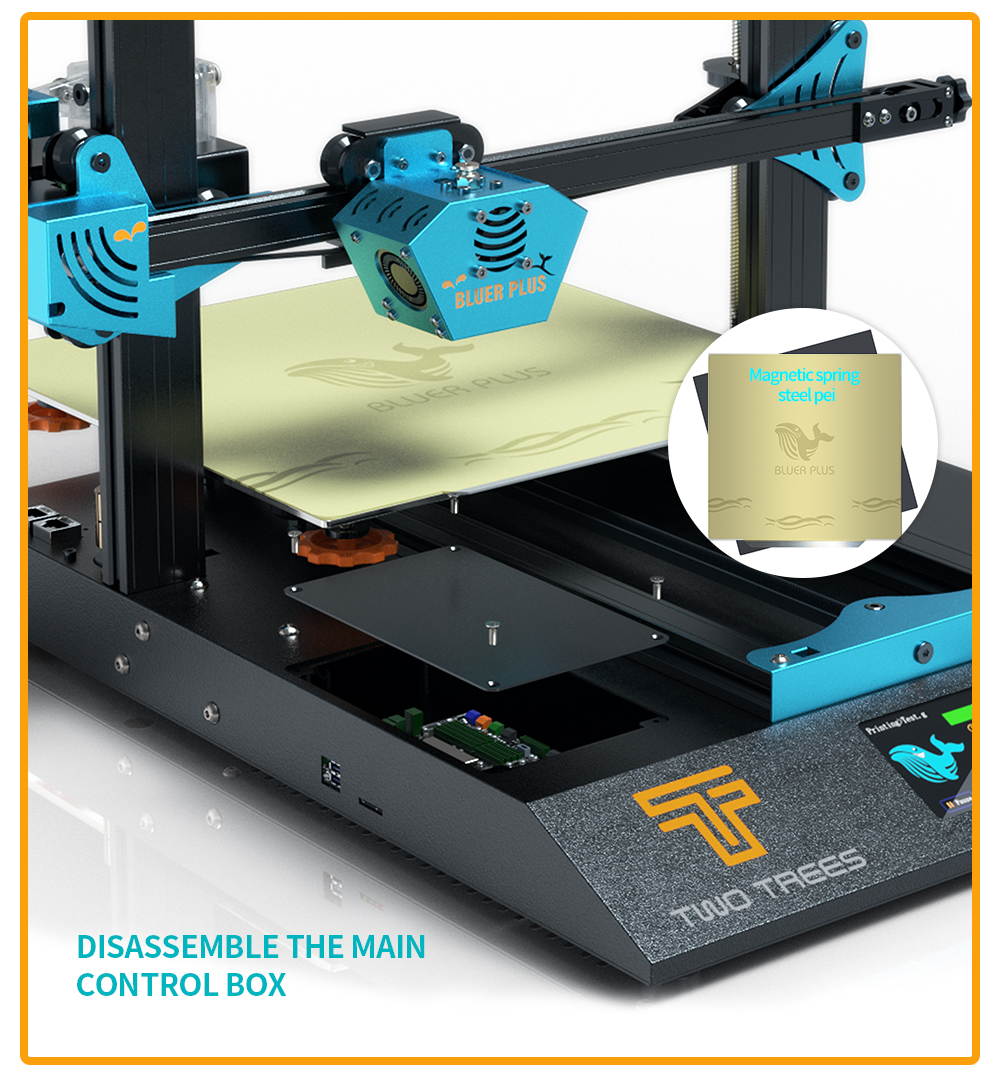 Blue Whale PLUS high-precision 3D printer, support TF card/online printing, L405*w505*H646 mm
650mm"