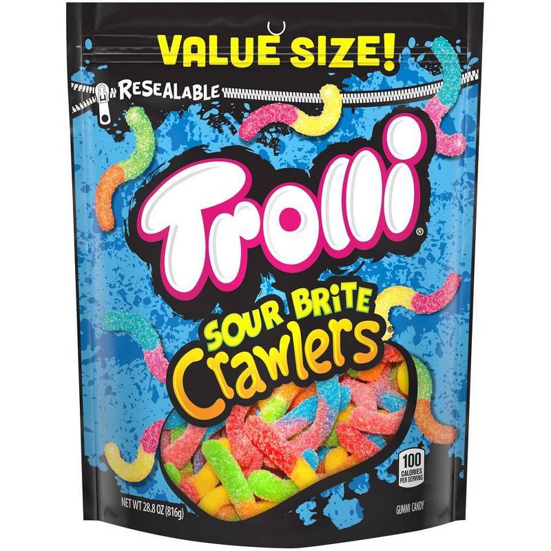 Trolli Sour Brite Crawlers Gummi Worms – 28.8oz