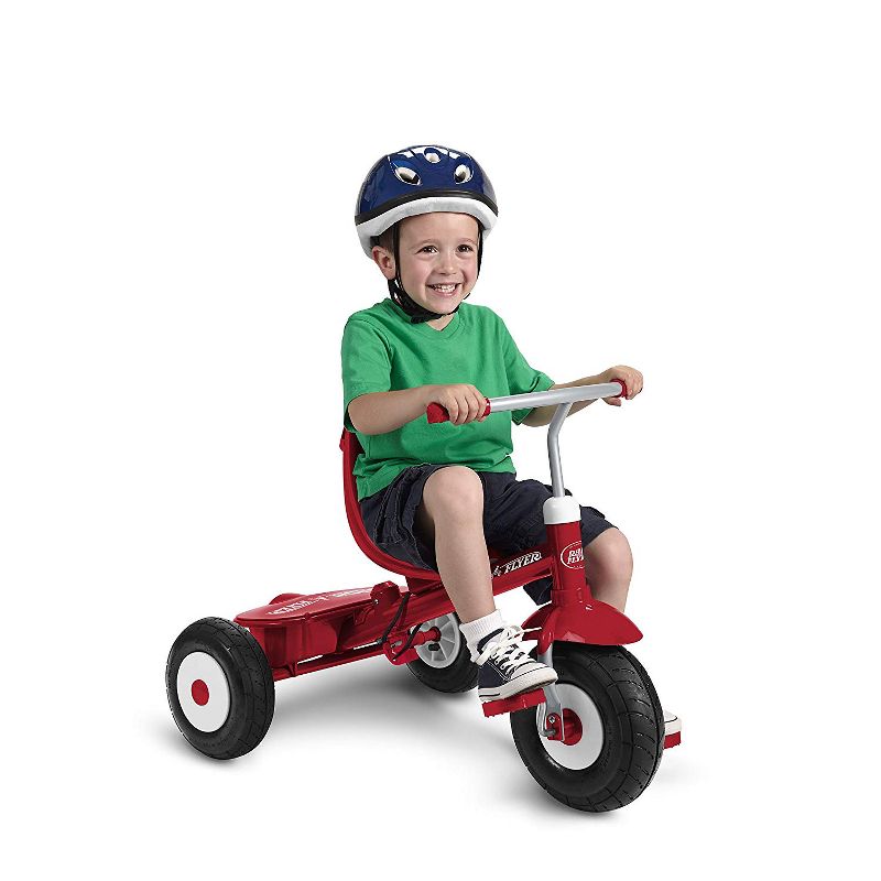 Radio Flyer Sport 4 in 1 All Terrain Kids Stroll 'N Trike Ride On Tricycle, Red