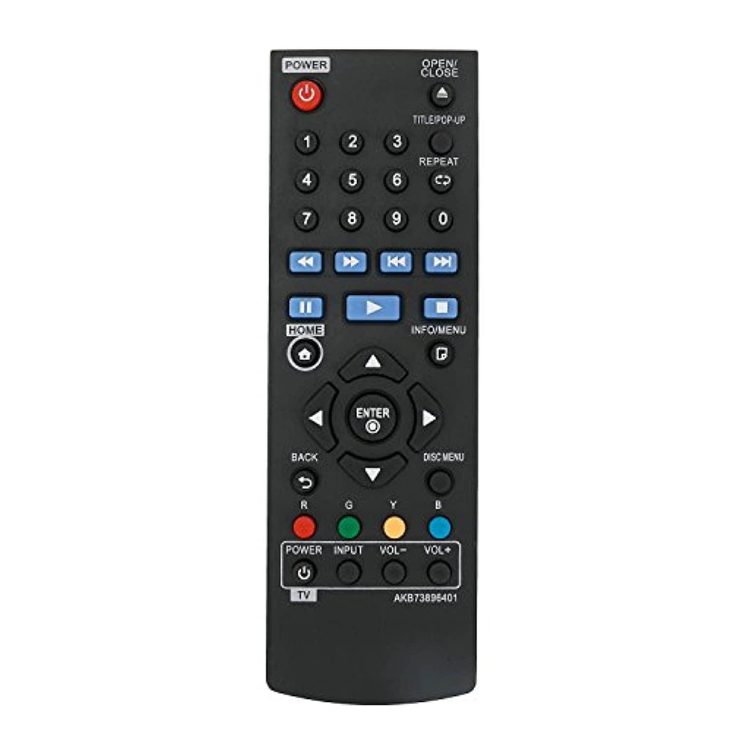 new akb73896401 replace remote for lg blu ray disc dvd player bp135 bp145 bp155 bp175 bp255 bp300 bp335w bp340 bp350 bpm25 bpm3