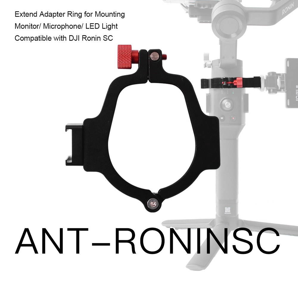 Gimbal Stabilizer Metal Extend Adapter Ring Compatible with DJI Ronin SC for Mounting Monitor Microphone LED Light