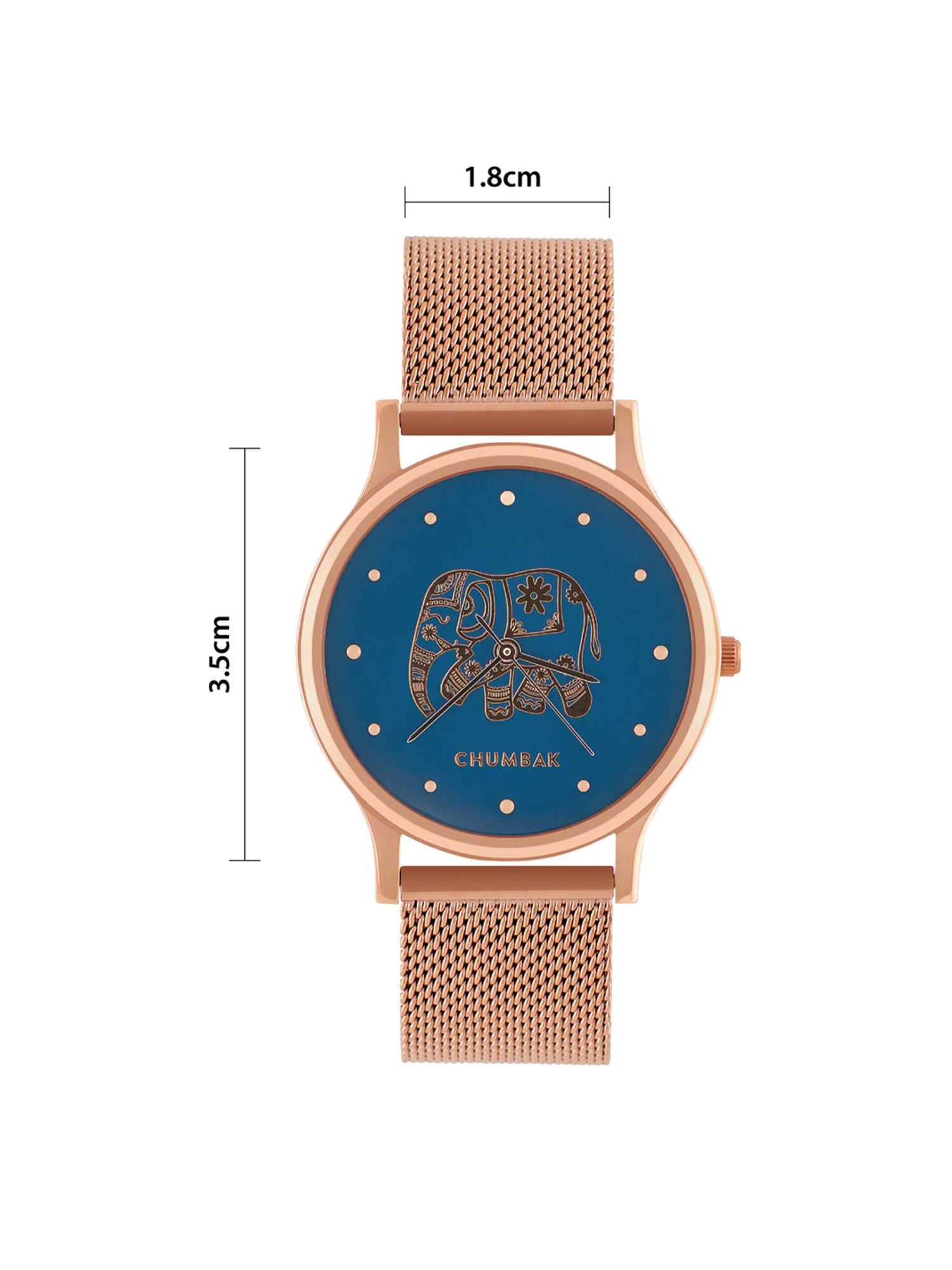 Chumbak 8907605117381 Carnival Elephant Analog Watch for Women