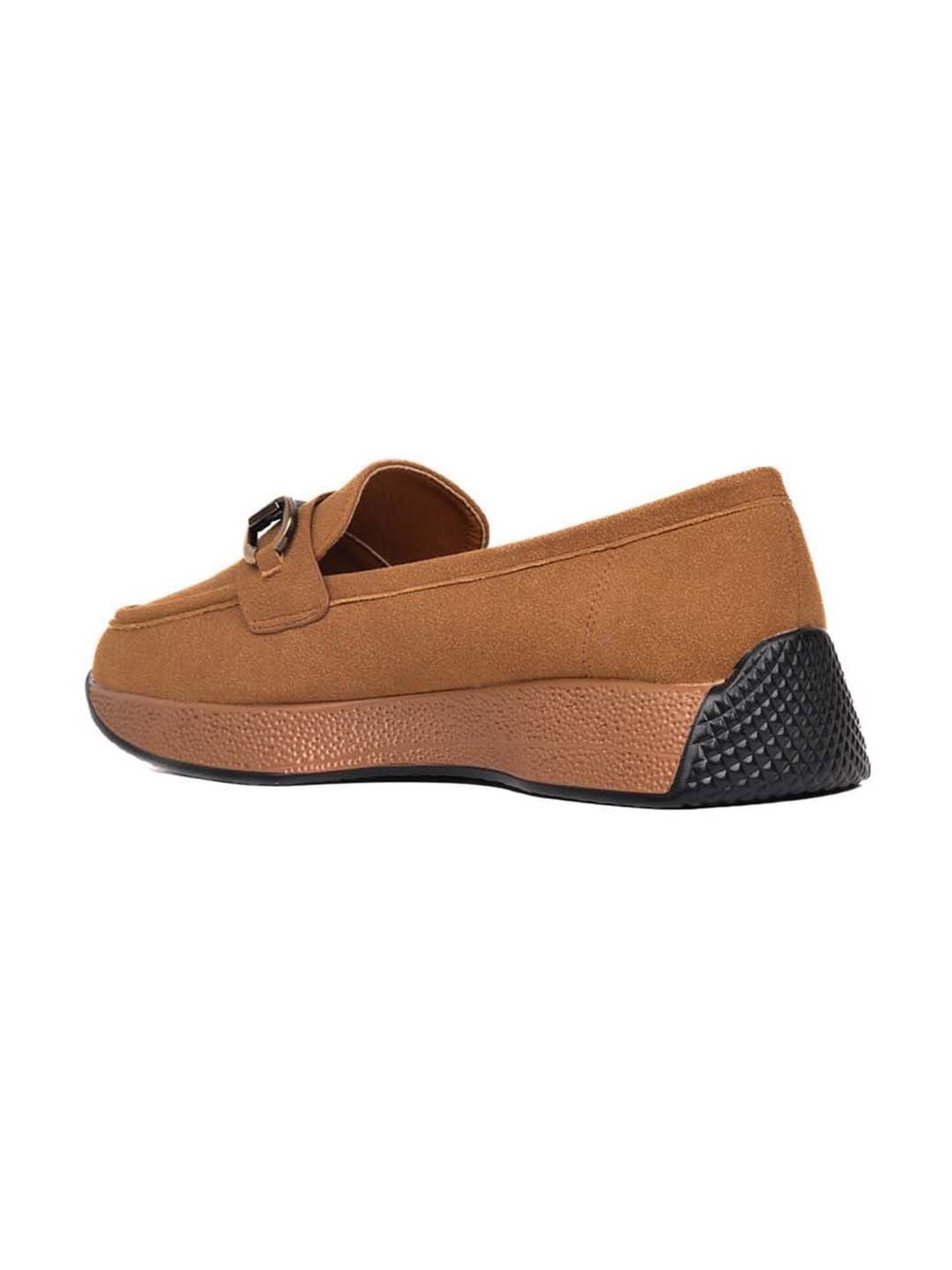 Jove Women's Camel Wedge Loafers