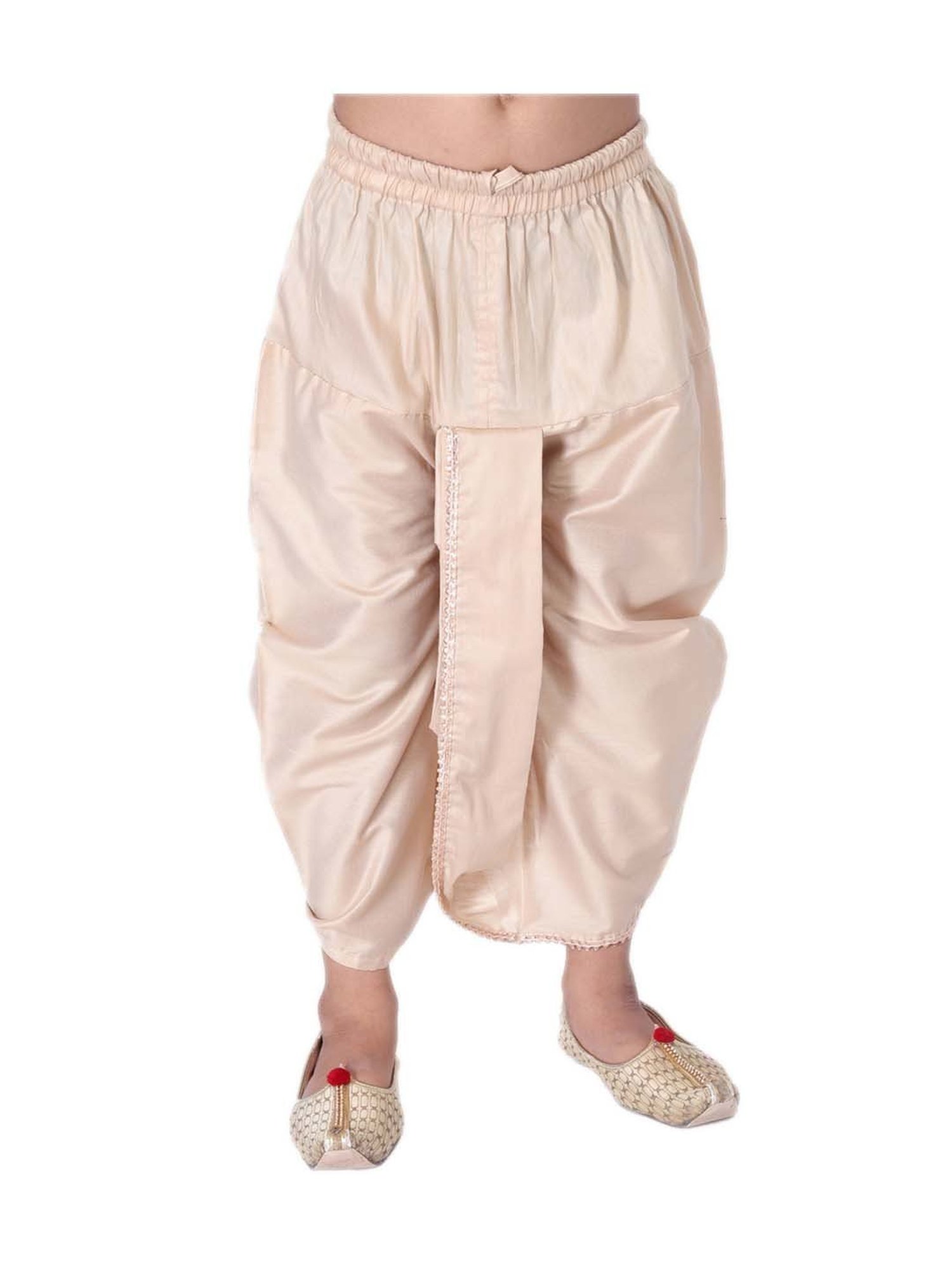 TABARD Kids Cream Cotton Regular Fit Dhoti