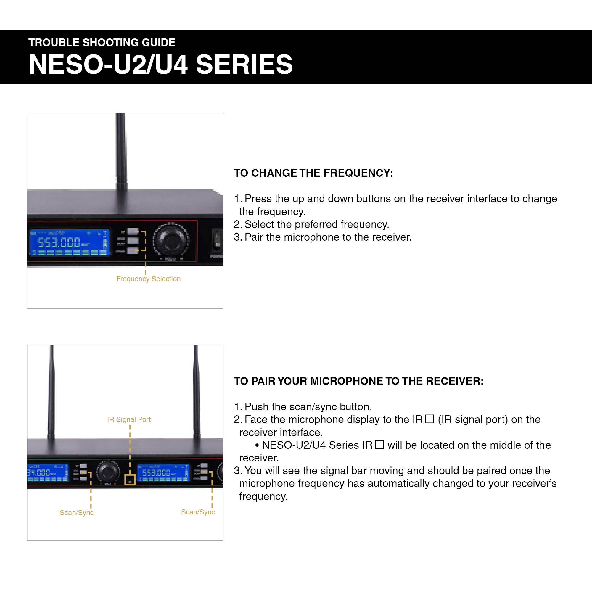 Sound Town 200-Channel Rack Mountable Professional UHF Wireless Microphone System with Metal Receiver, 2 Handheld Mic, 2 Lavalier Mic, 2 Bodypack Transmitter (NESO-U4HL)