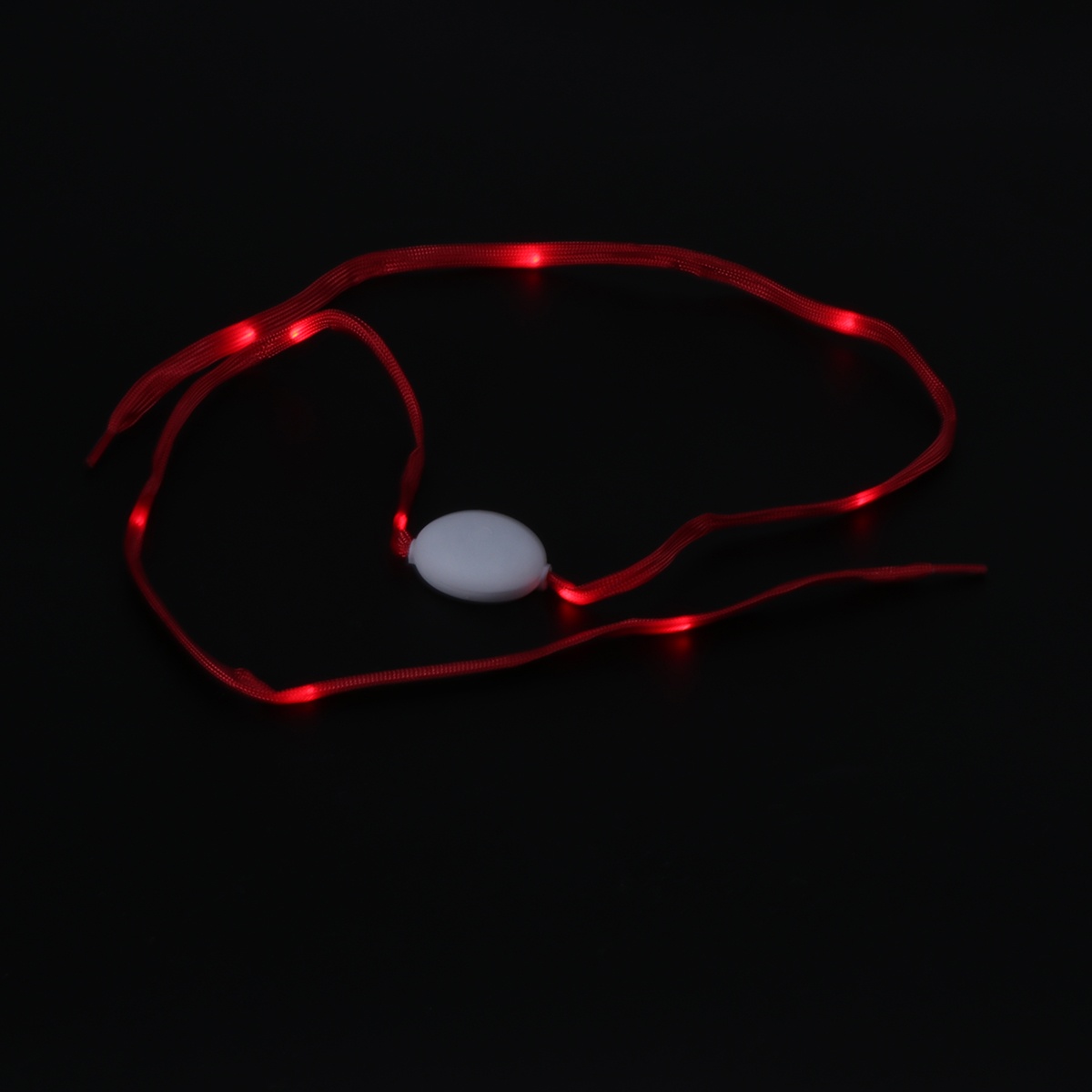 1 Pair LED Shoe laces Lights Up Flashing Light Shoestrings for Christmas Party Cycling Dancing Hiking Hip-hop Running Decorations (Red)