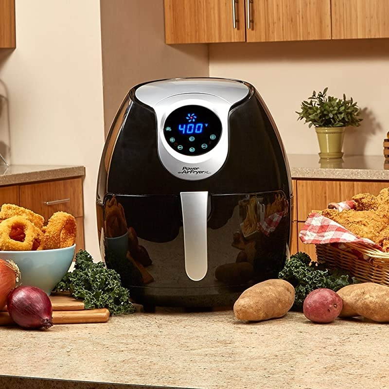 Air Fryer XL 5.3 Quart, Black(Renewed)
