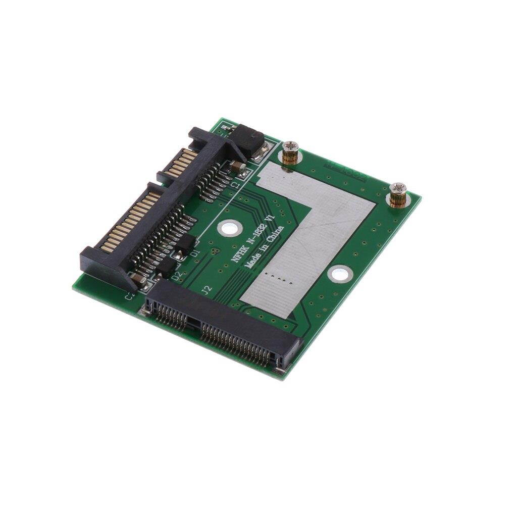 Dovewill Mini PCI-E mSATA SSD to 2.5" SATA Adapter Card Converter Module Board