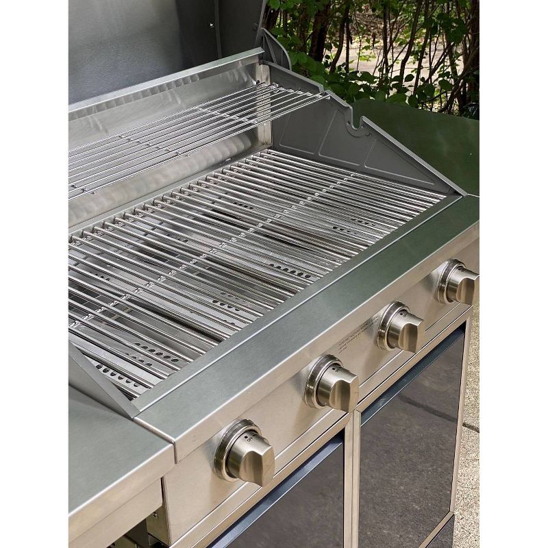 TYTUS 4 Burner Cart Gas Grill T400PCCLP-0.0.0 Charcoal Stainless Steel